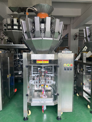 Emballage façonnage/remplissage/soudure vertical d'automation de peseur de Multihead de machine