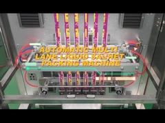 Machine à emballer arrière à plusieurs voies de liquide de poudre granulaire de machine de conditionnement de joint de TOUPACK