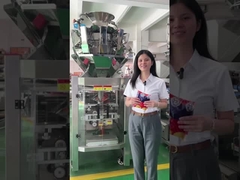 Machine d'emballage de biscuits avec pèseuse à plusieurs têtes à grande vitesse