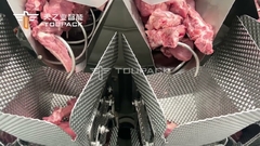 Peseur automatique de combinaison de conducteur de vis remplissant machine collante d'emballage de viande de nourriture